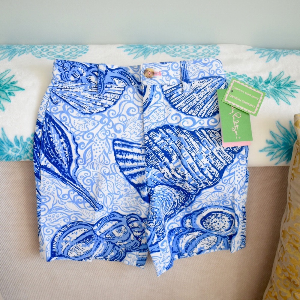 Lilly Pulitzer Boys Stuffed Shells Shorts NWT